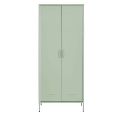 Green Rainbow Locker Storage Wardrobe with doors open