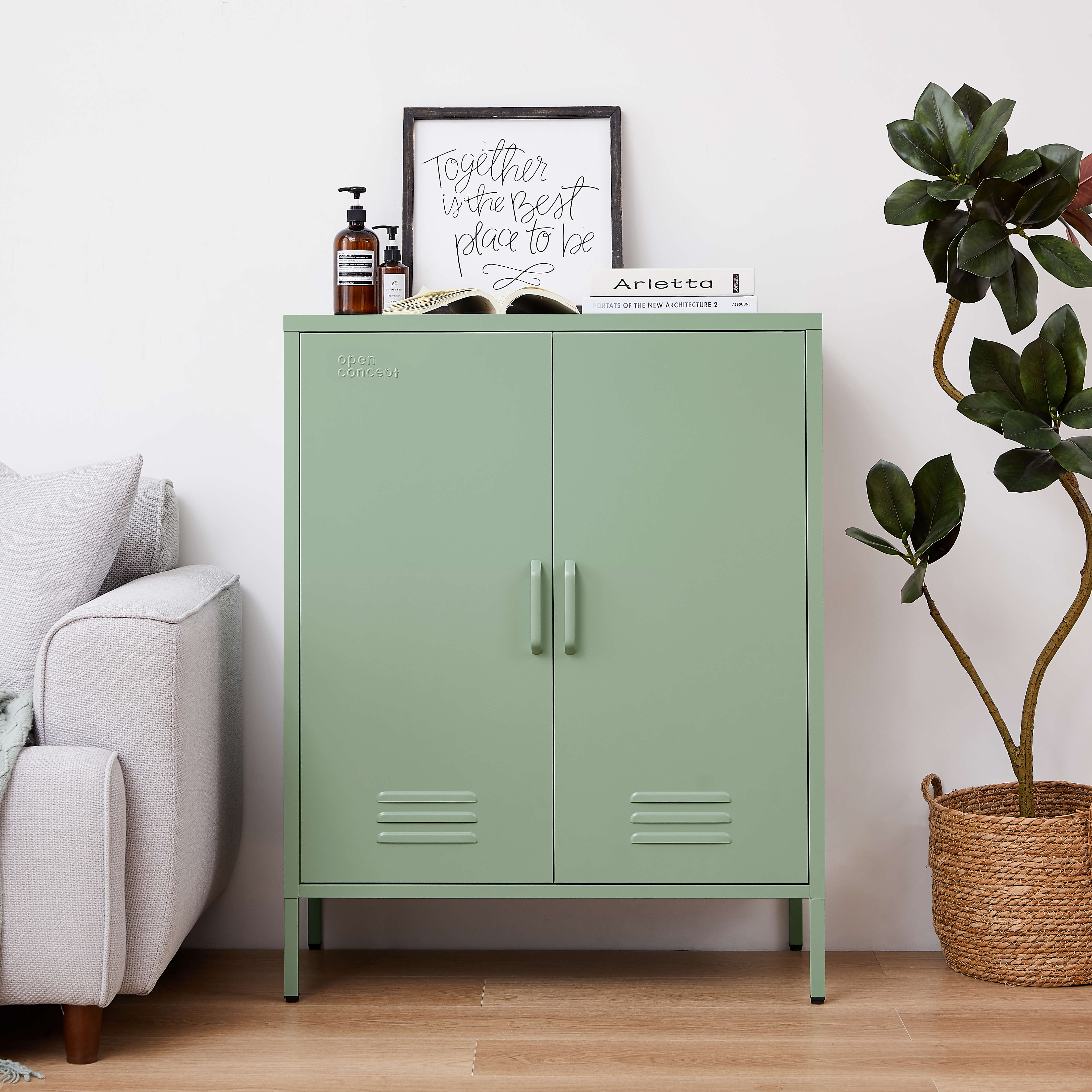 Rainbow Sideboard Storage Locker - Green – Space General