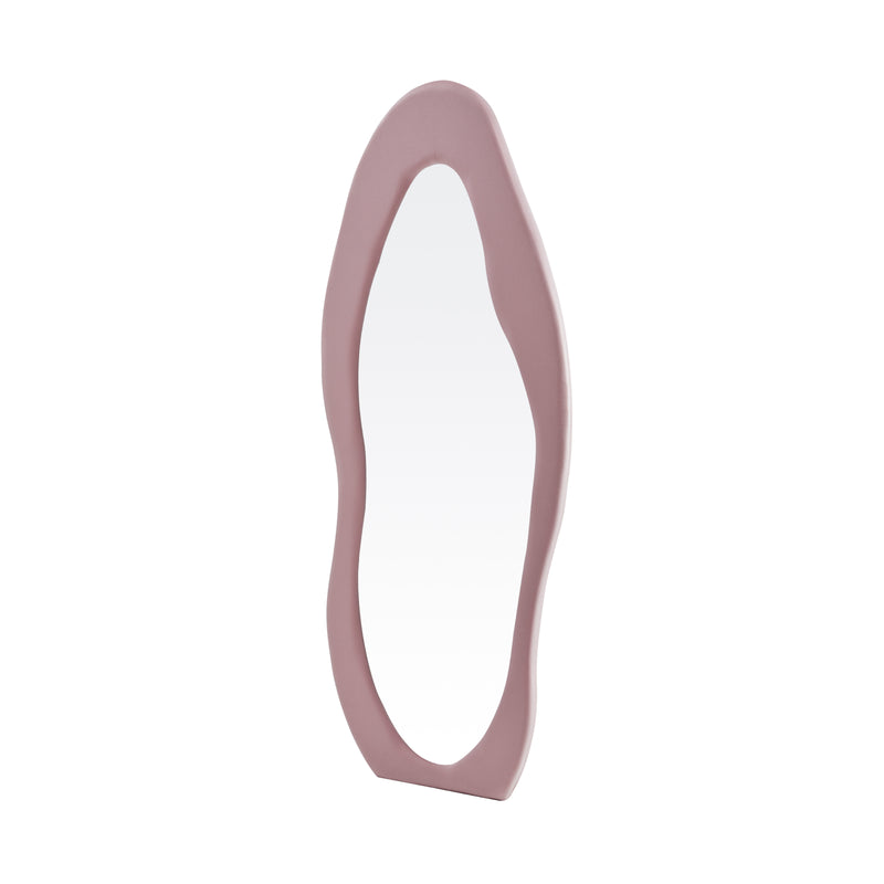 Lifestyle image of the Solea Asymmetrical Full Length Dressing Mirror in a contemporary home
