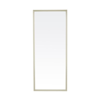 Sorelle Rectangular Full Length Dressing Mirror in natural finish styled in a modern room setting
