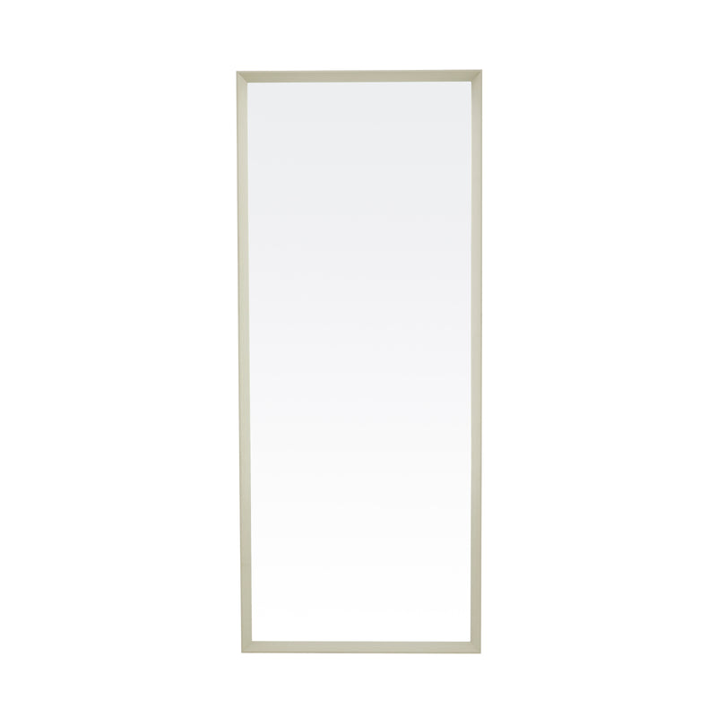 Sorelle Rectangular Full Length Dressing Mirror in natural finish styled in a modern room setting
