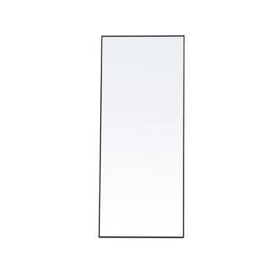 Sorelle Rectangular Full Length Standing Mirror in black styled in a modern room setting
