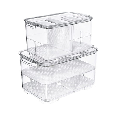 Fruit Vegetable Storage Containers (Set of 2)