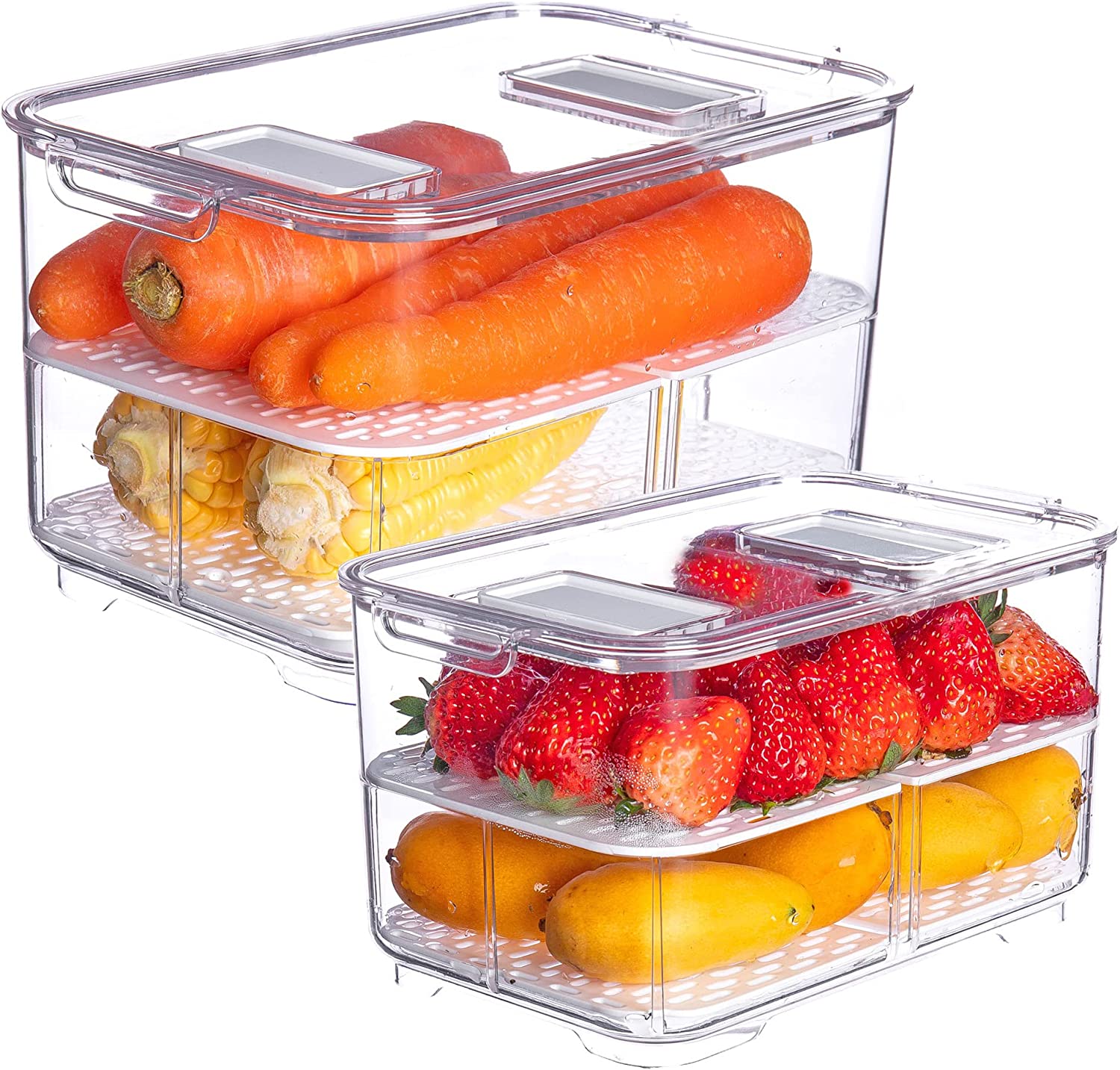 Vegetable Fruit Storage Containers (Set of 2) – Space General